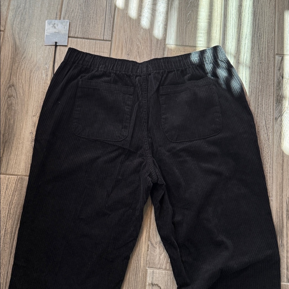 Onia Men Jumbo Corduroy Pull on Pants Black Men XL MSRP $135 NWT - Picture 10 of 11